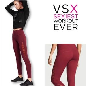 VSX | Red Knockout Lace up Leggings